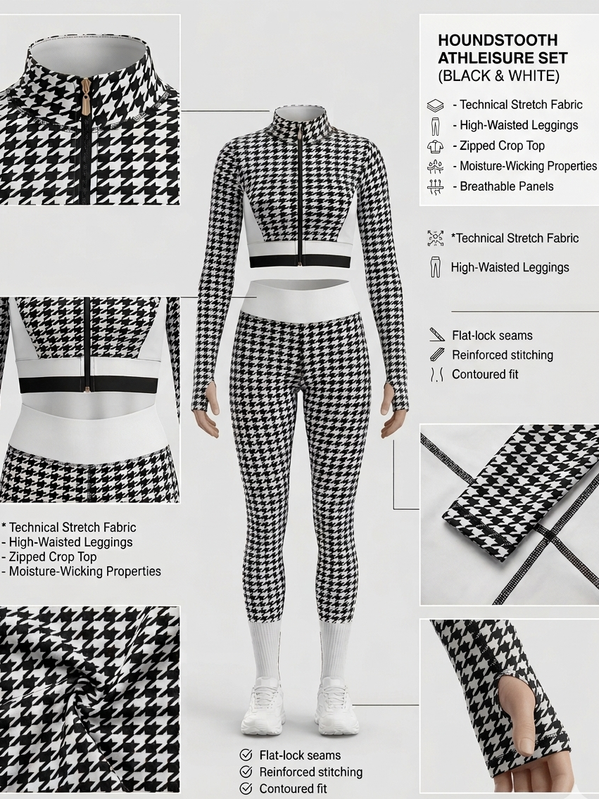 Set Coordinato Pied-de-Poule – Iconico e Senza Tempo