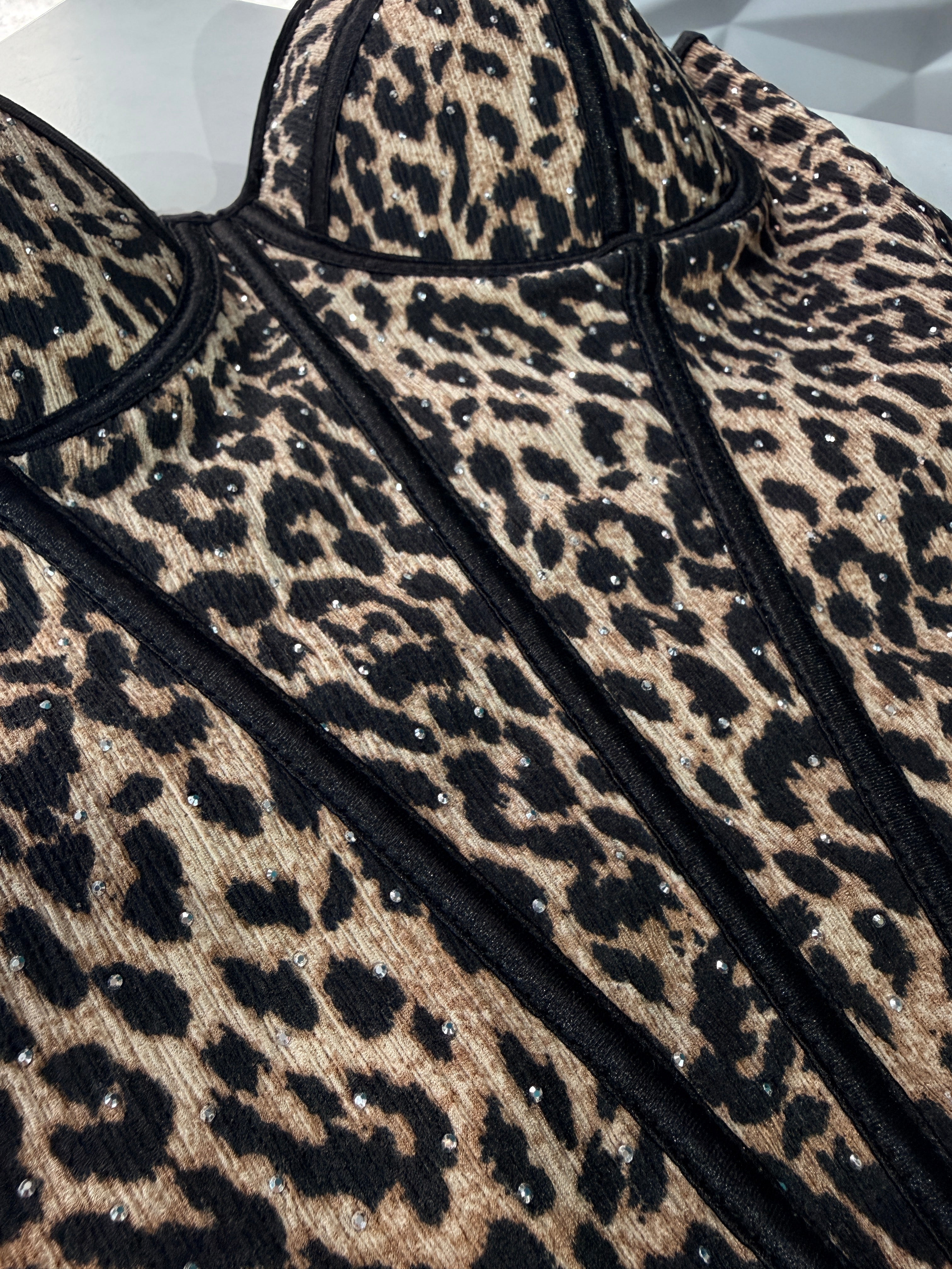 Corsetto Bustier Animalier – Scintillante & Versatile