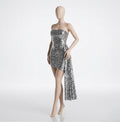 Mini Dress "Sparkle" con Drappeggio