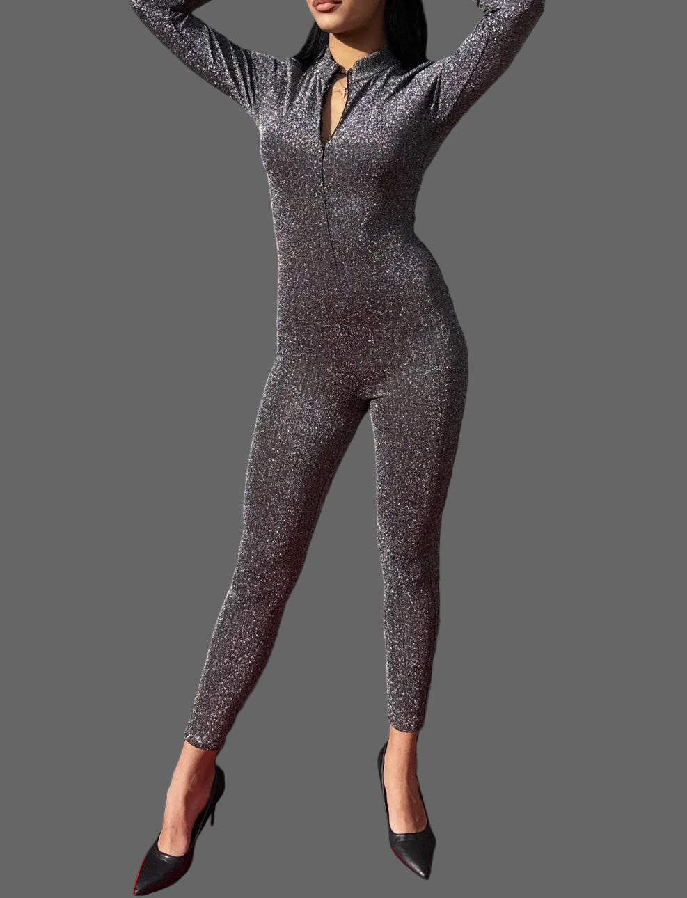 Tuta Intera "Sparkle Night" – Elasticizzata con Zip