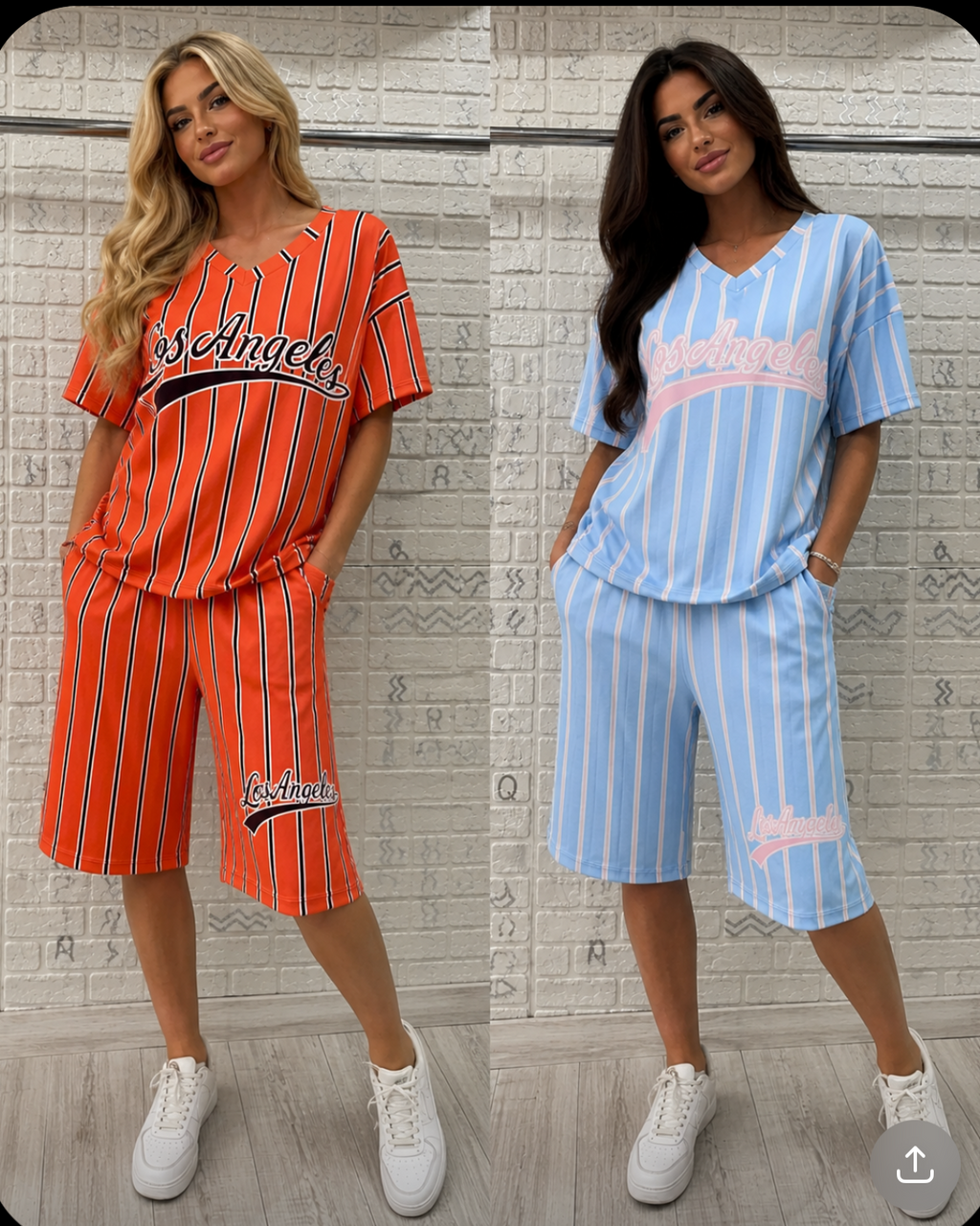 Set Coordinato "Los Angeles" – Oversize & Sporty Chic