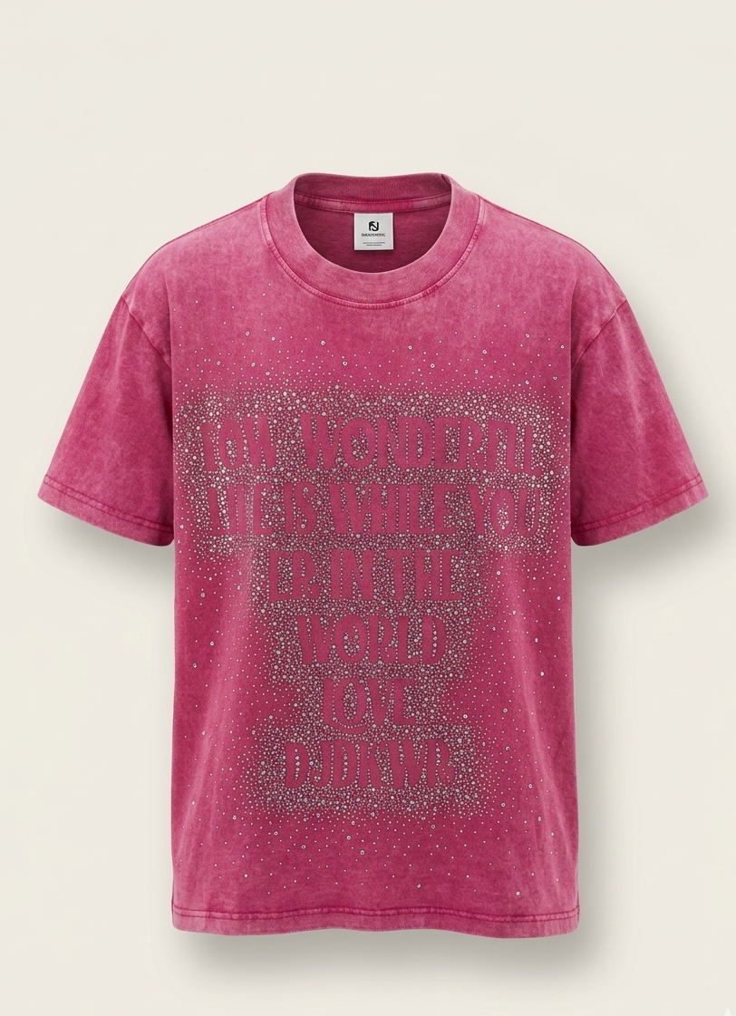 T-Shirt "How Wonderful Life Is" – Edizione Strass