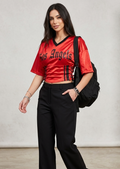 Top Jersey "Los Angeles" – Stile Urban & Glam tg. Unica