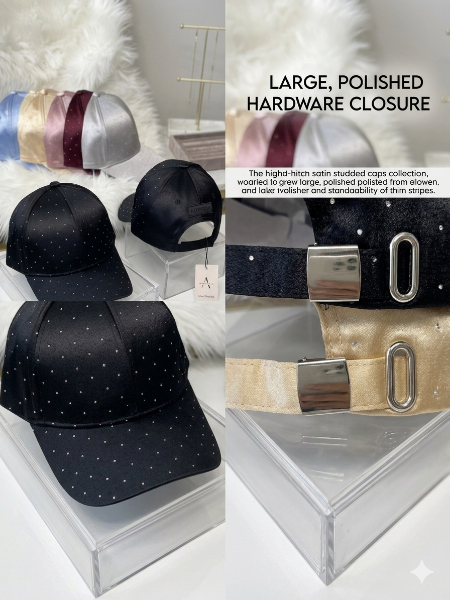 Cappello Luxury Satin con Strass