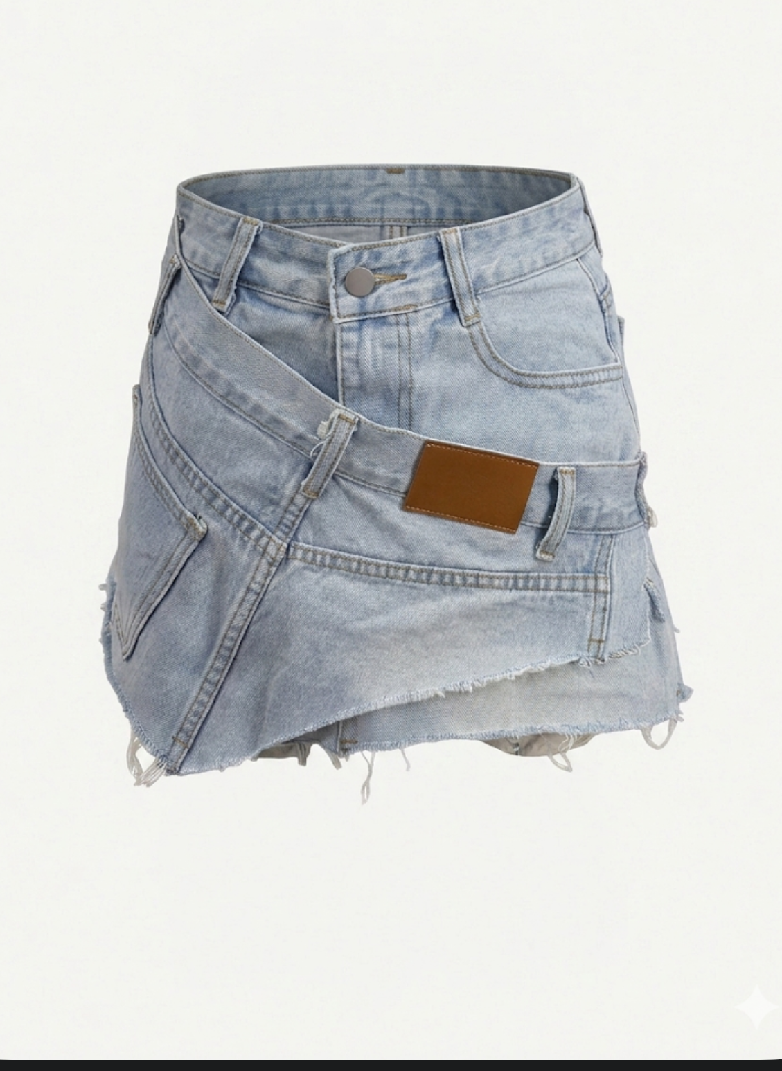 Minigonna di Jeans Deostruita - Urban Chic Design