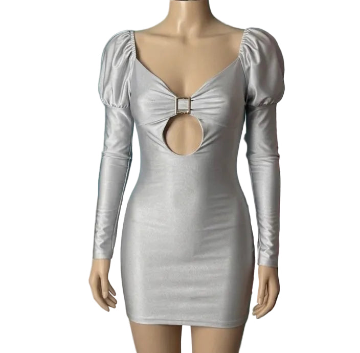 Abito Mini "Luminous Night" – Silver Edition