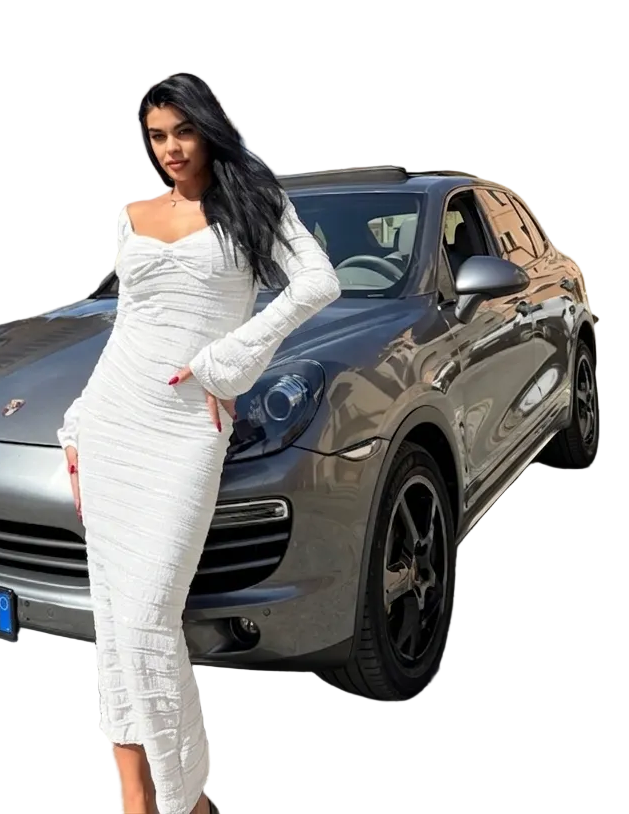 Abito Lungo "Chic Backless" – Bianco Testurizzato