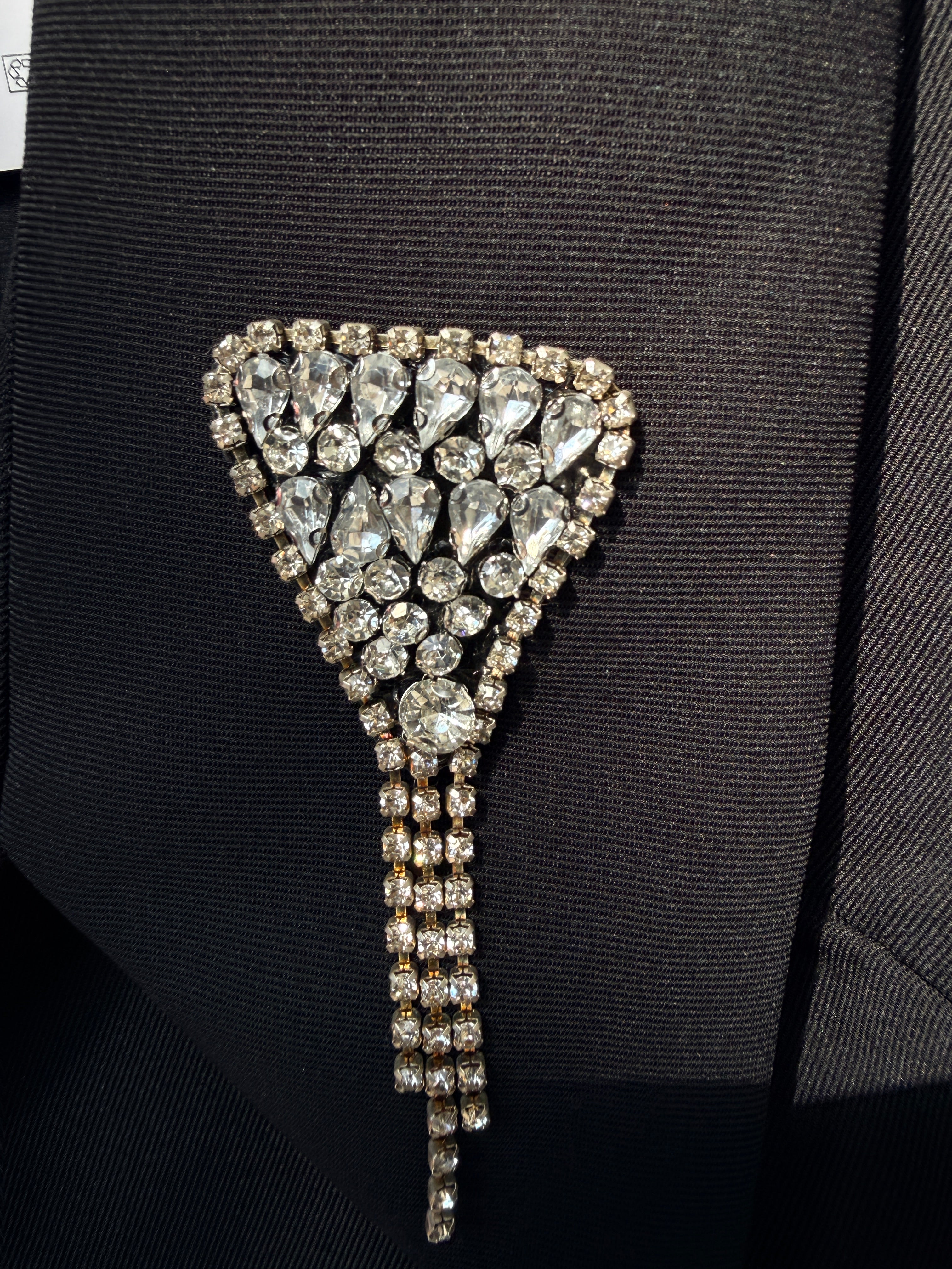 Blazer Cropped "Shine Bright" – Dettagli Crystal