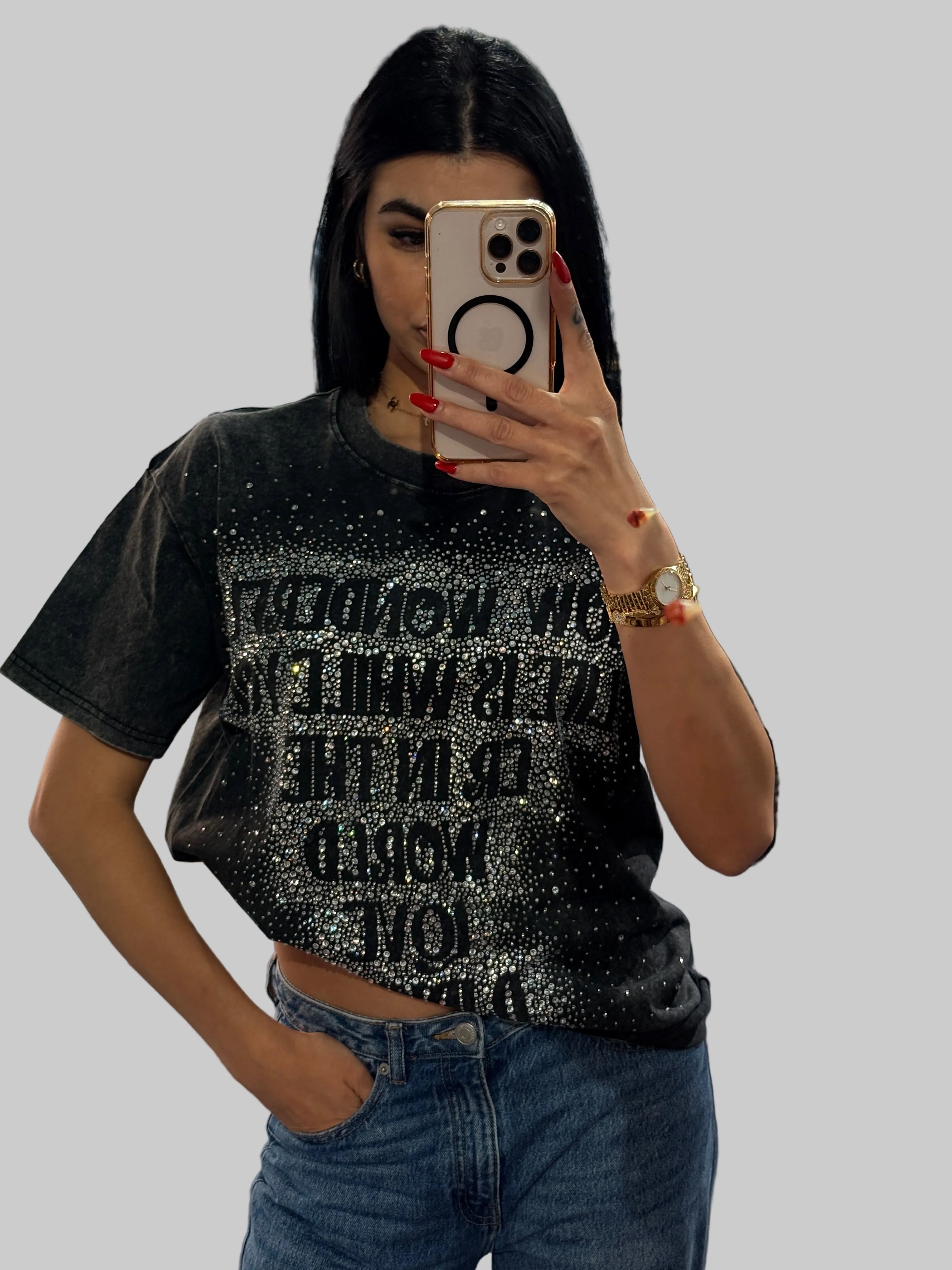 T-Shirt "How Wonderful Life Is" – Edizione Strass