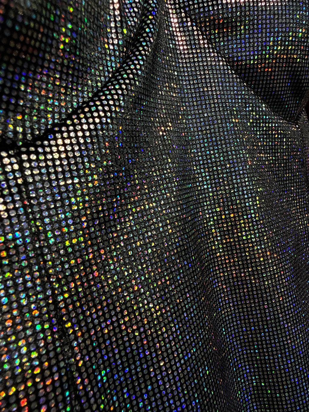 Mini Abito Scintillante Effetto Olografico