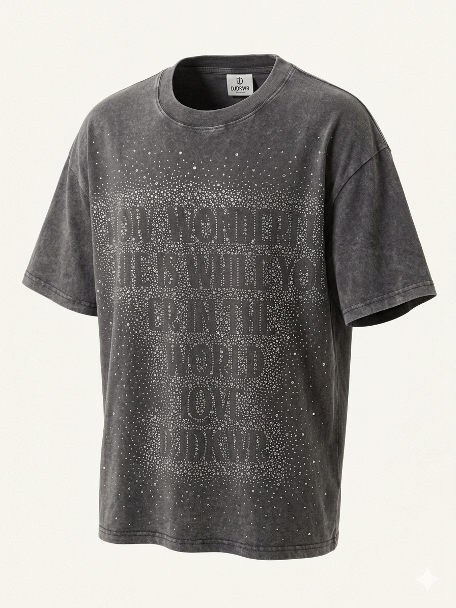 T-Shirt "How Wonderful Life Is" – Edizione Strass