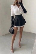 Completo Camicia Ruffle & Gonna a Ruota – Chic & Versatile