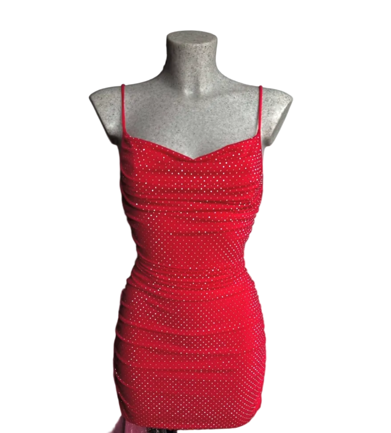 Mini Dress Sparkle - Rosso Passione
