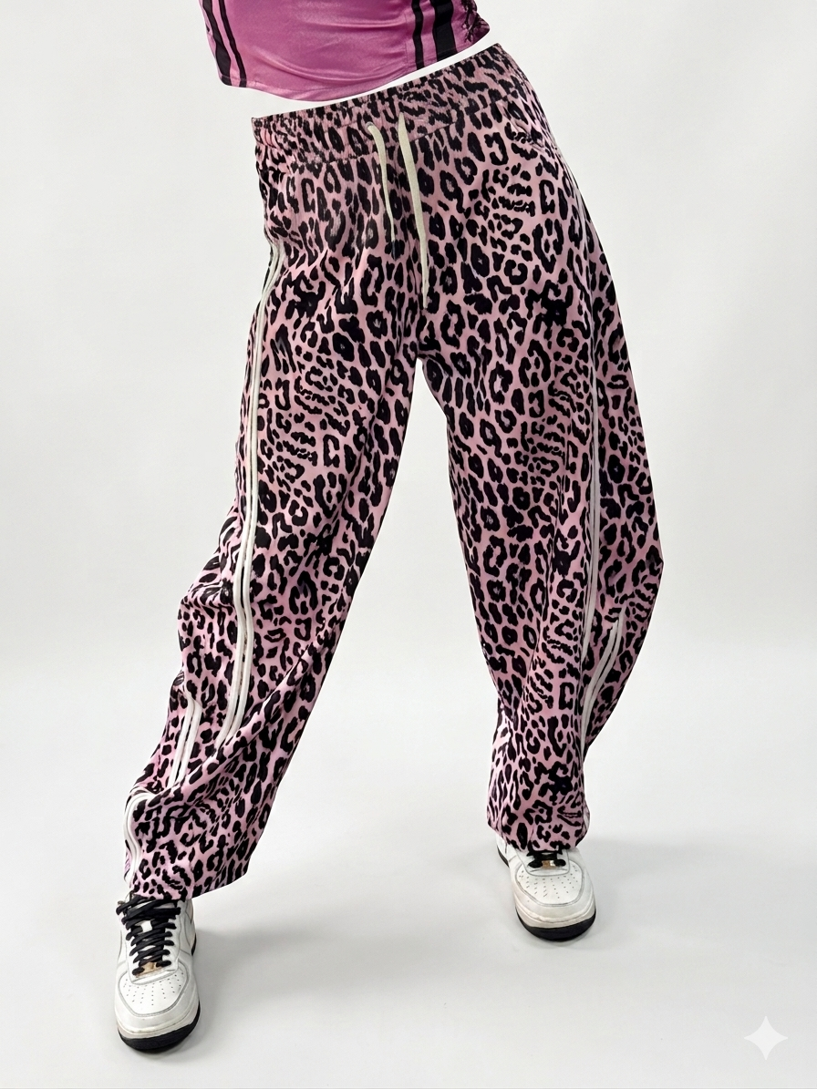Pantaloni Wide Leg Animalier - Taglia Unica