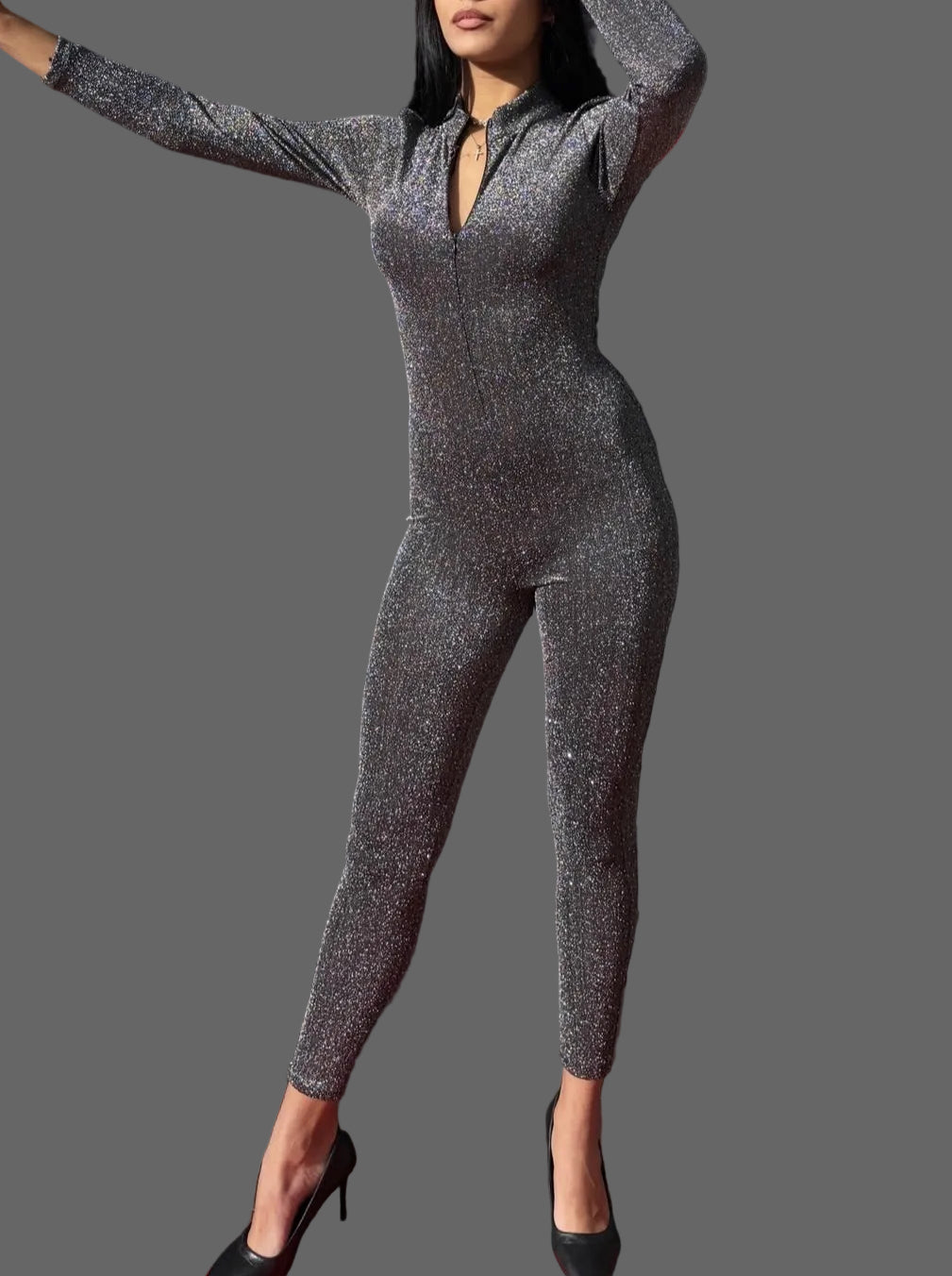 Tuta Intera "Sparkle Night" – Elasticizzata con Zip