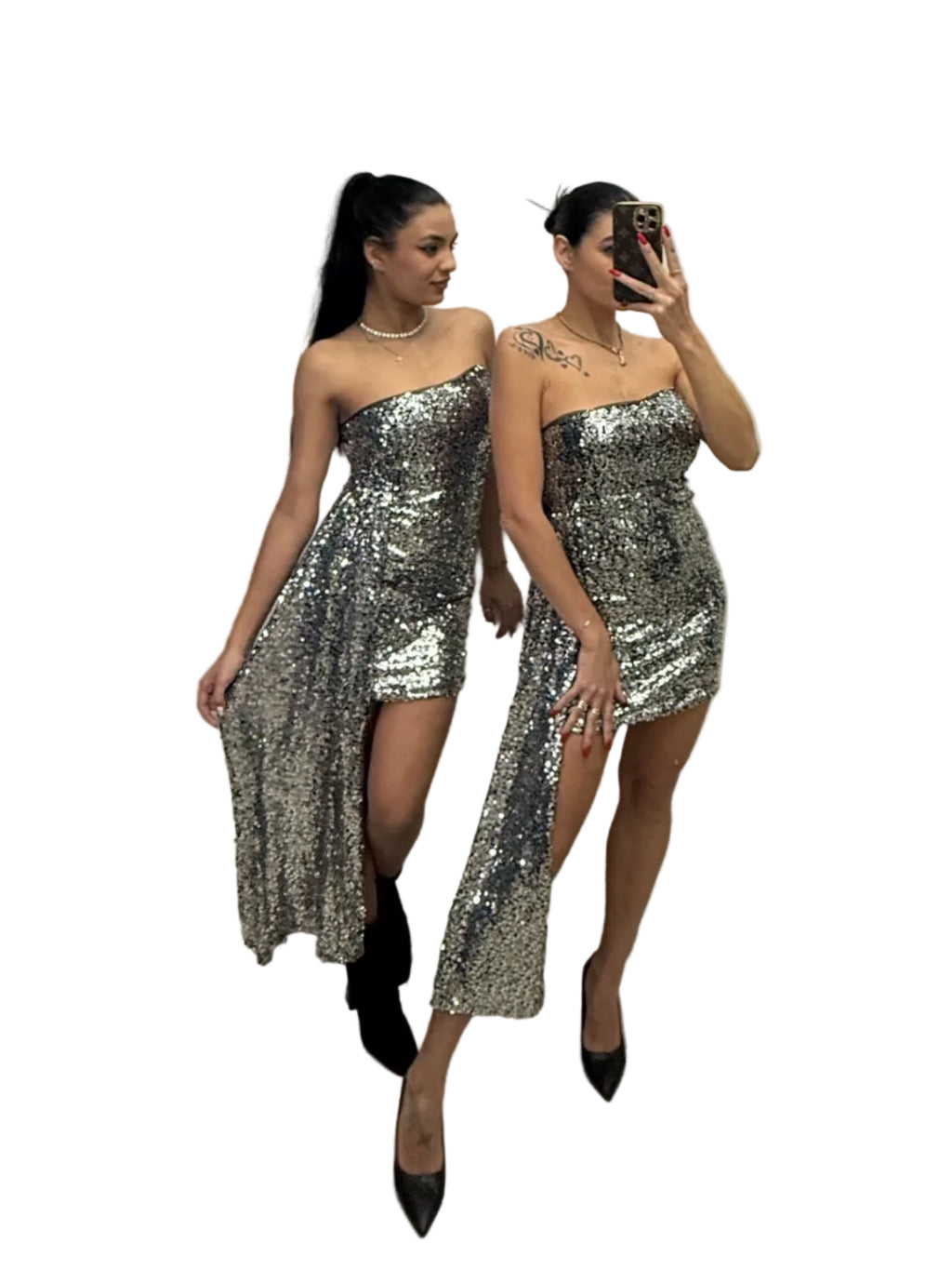 Mini Dress "Sparkle" con Drappeggio