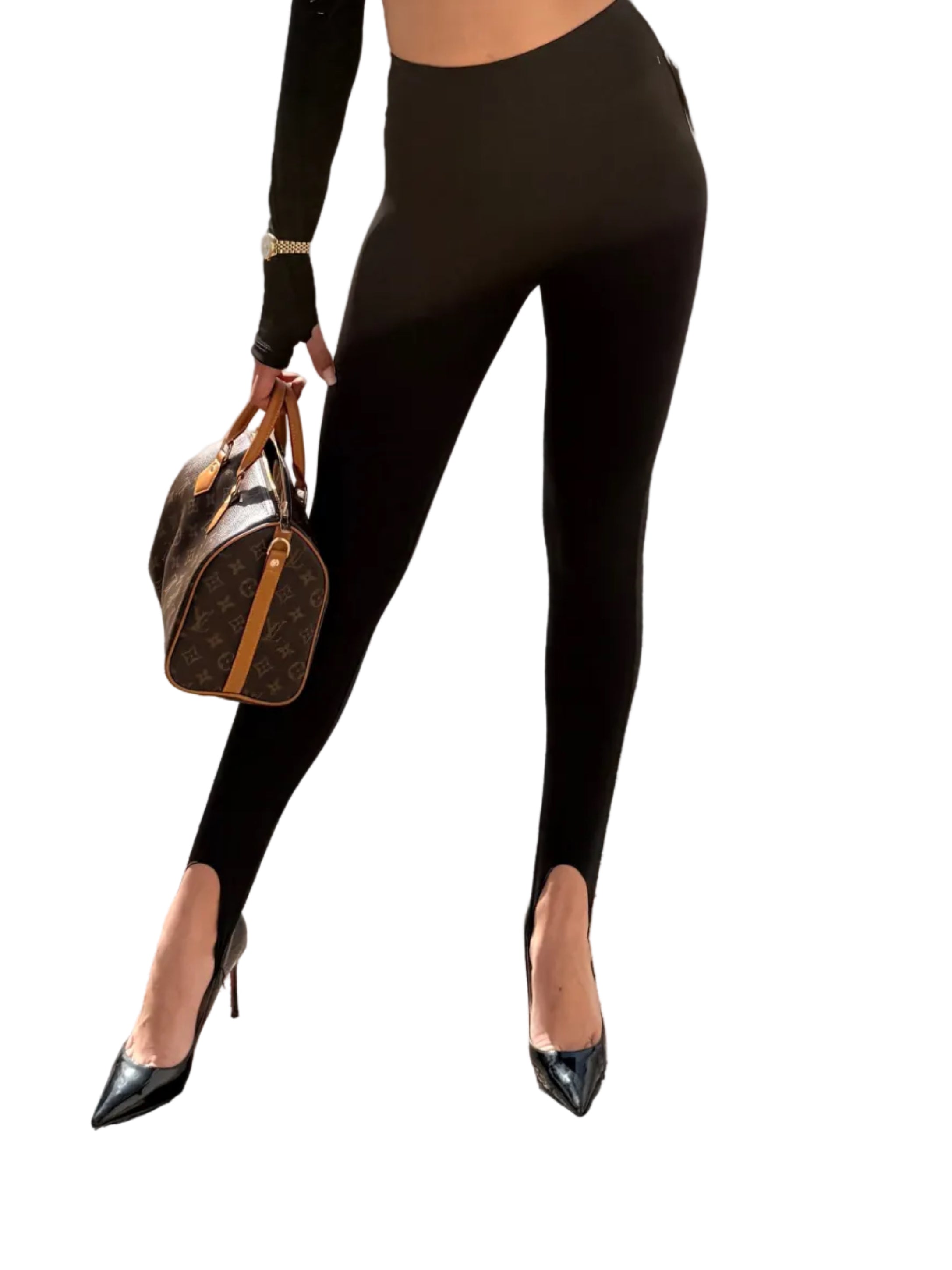 Leggings Fuseaux Shiny – Effetto Staffa e Brillantezza Glam
