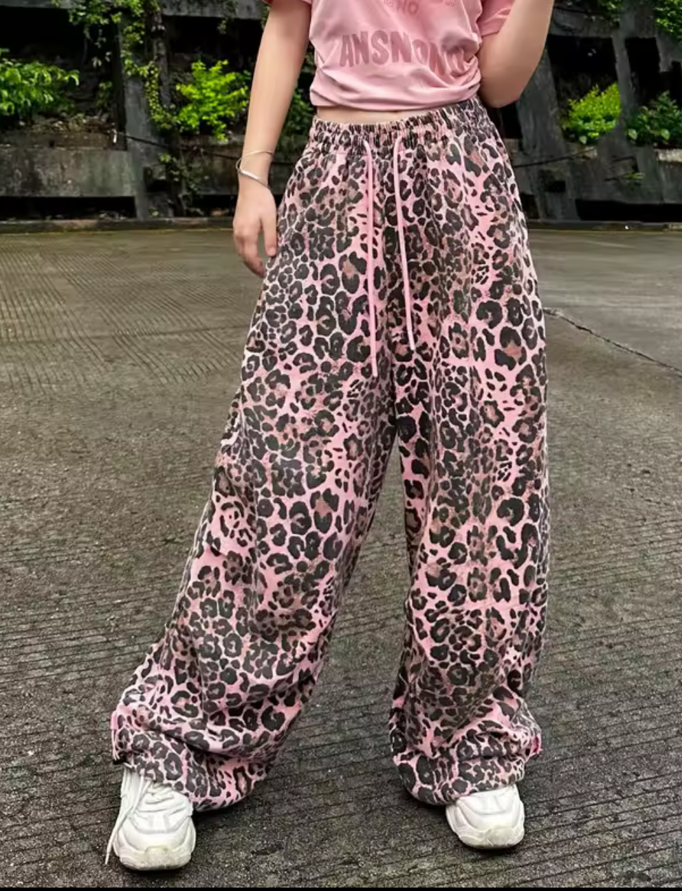 Pantaloni Wide Leg Animalier - Taglia Unica