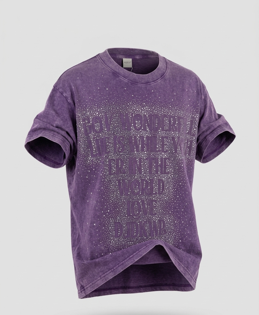 T-Shirt "How Wonderful Life Is" – Edizione Strass