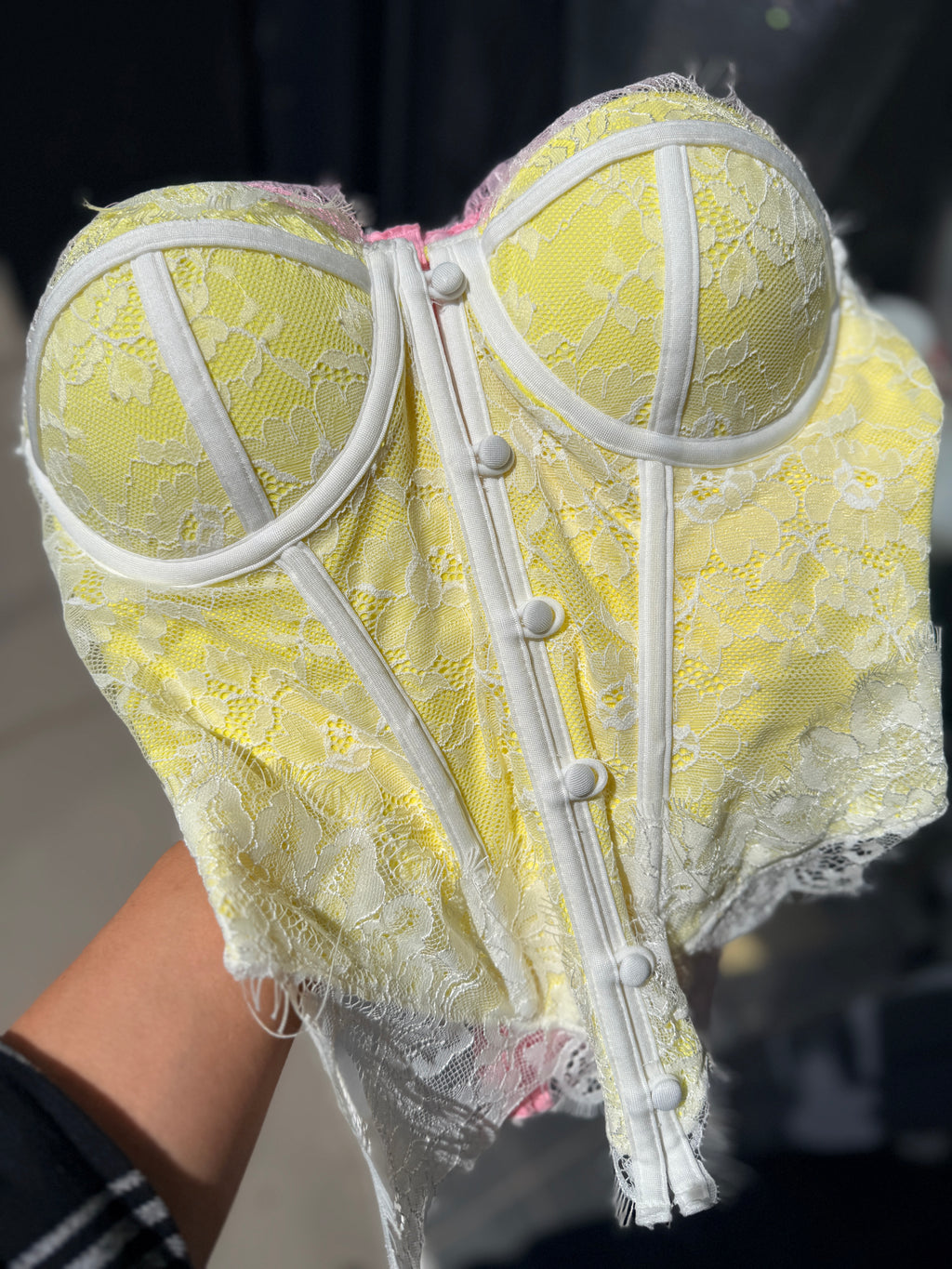 Corsetto Bralette in Pizzo Floreale – Eleganza Senza Tempo
