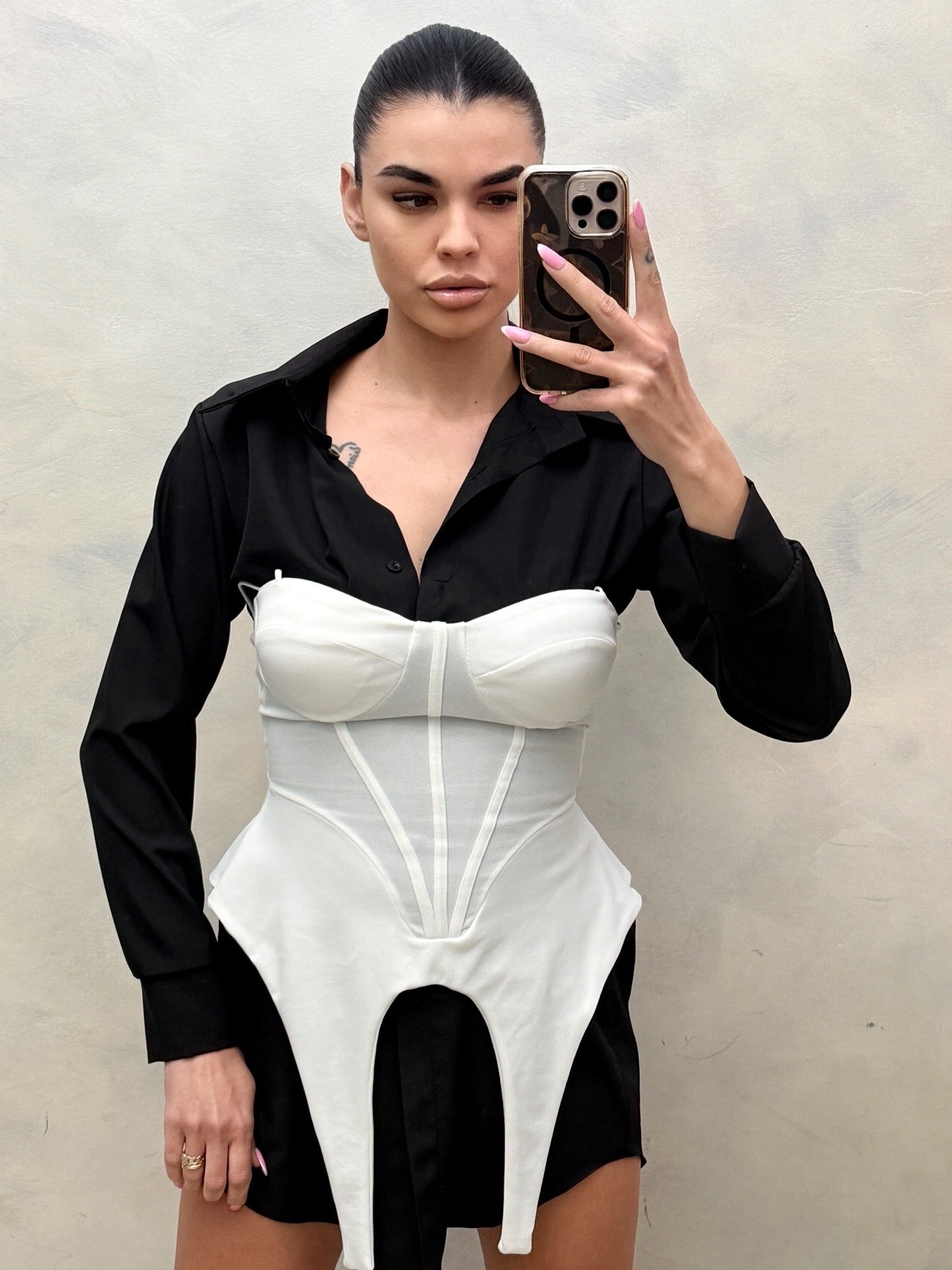 Corsetto Strutturato "Avant-Garde" con Scollo a Cuore