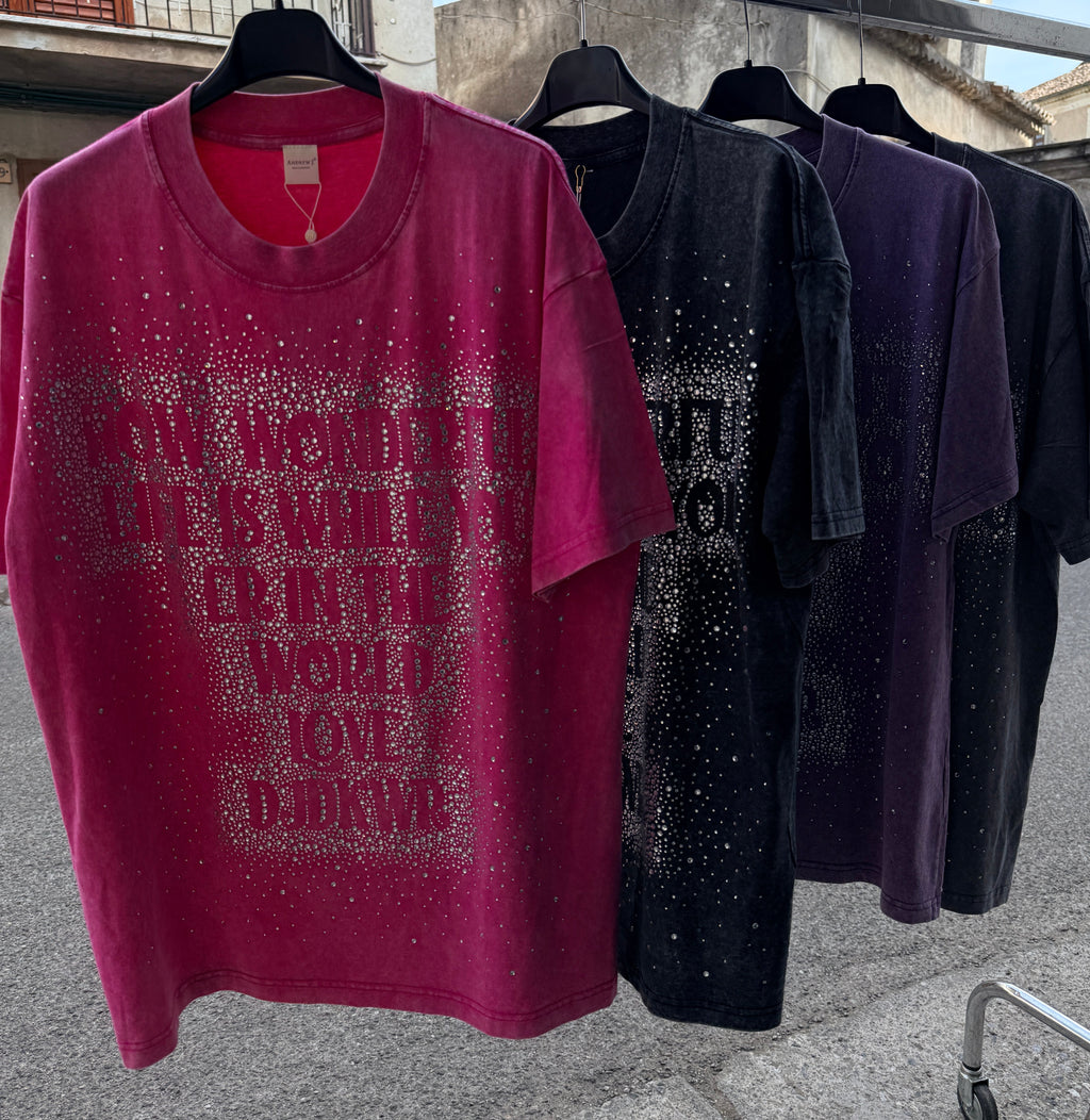 T-Shirt "How Wonderful Life Is" – Edizione Strass
