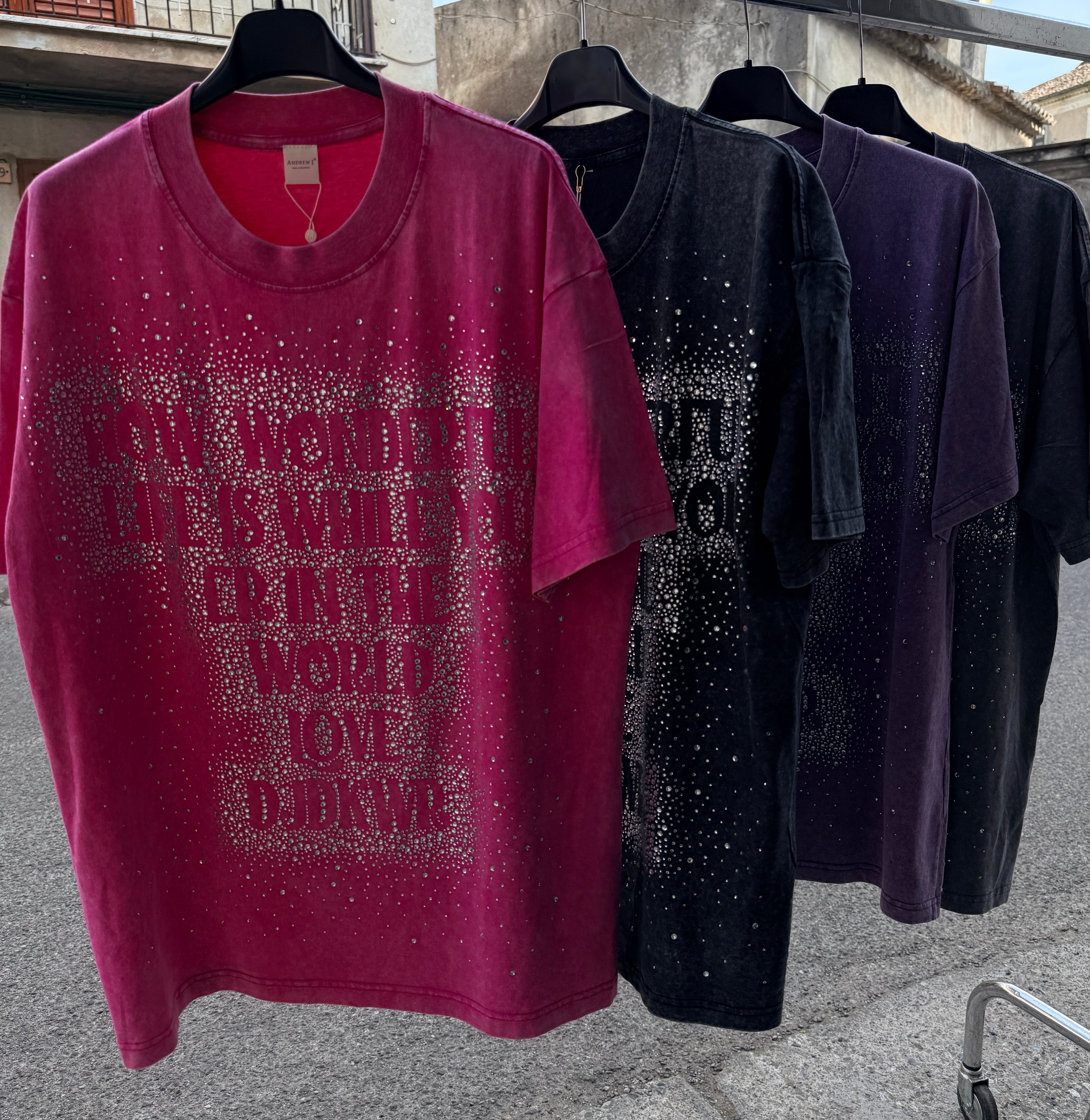 T-Shirt "How Wonderful Life Is" – Edizione Strass